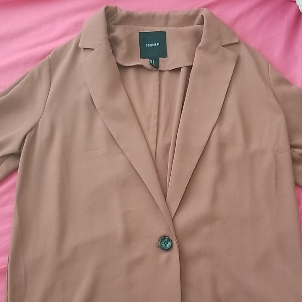 Single Button Blush Blazer